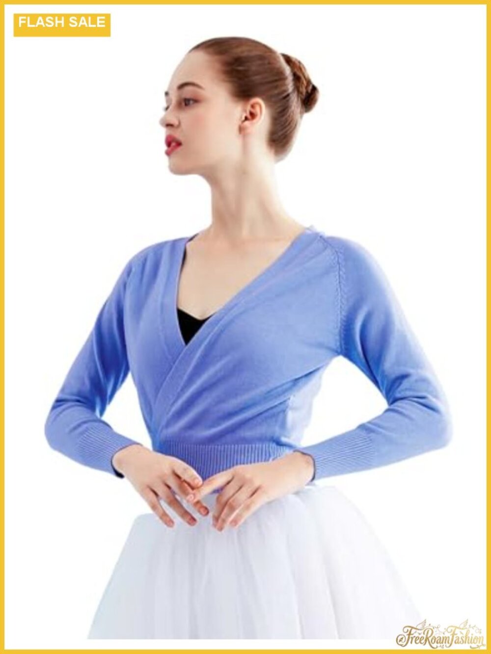 Wrap Dance Sweater for Leotards, Knitted Acrylic, Ballet Warm Up